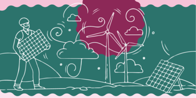 making it green together illustration